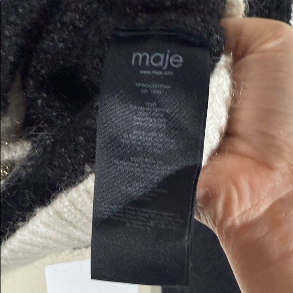 Maje Mutine Crested Button Cardigan - Picture 7 of 8